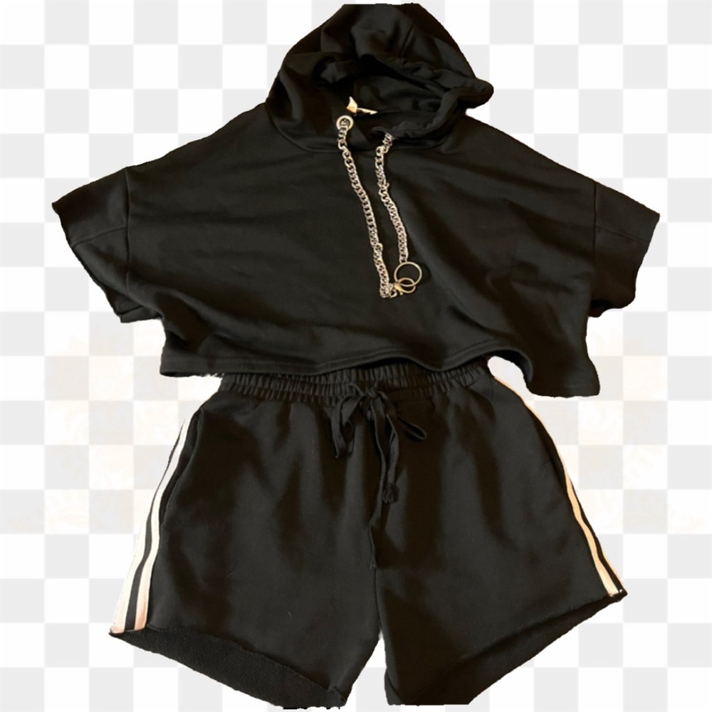 sporty goth 2 piece set